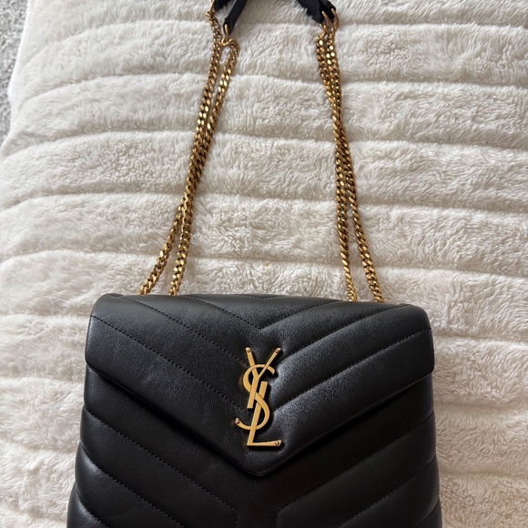Saint Laurent YSL Small Loulou Chain Leather Shoulder Bag - Picture 3 of 16